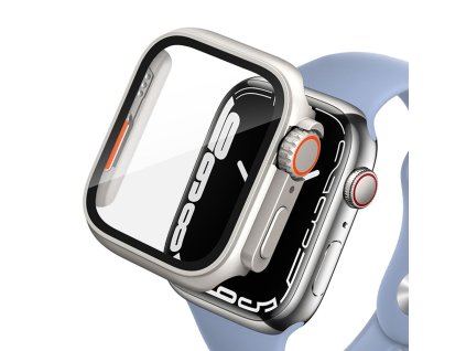 Ochranný kryt Tech-Protect Defense360 pro Apple Watch 7 / 8 / 9 (45 mm) – Titanium / Orange