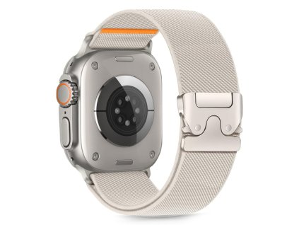 Řemínek Tech-Protect Nylon Clasp pro Apple Watch 8 / 9 / 10 / 11 / SE / Ultra (44 / 45 / 46 / 49 mm) – titanový