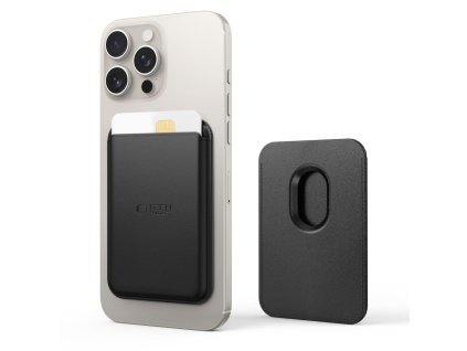 Magnetická peněženka Tech-Protect MagWallet MagSafe – univerzální držák karet – černá