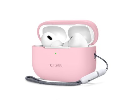 Silikonové pouzdro Tech-Protect pro Apple AirPods Pro 1 / 2 – Dusty Pink