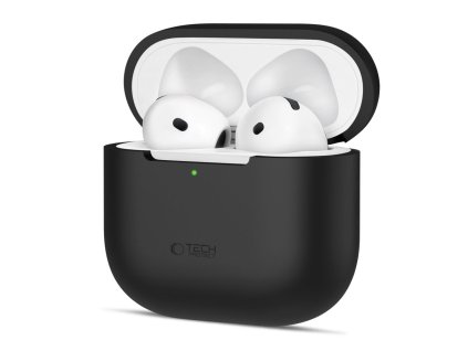 Silikonové pouzdro Tech-Protect pro Apple AirPods 4 – černé