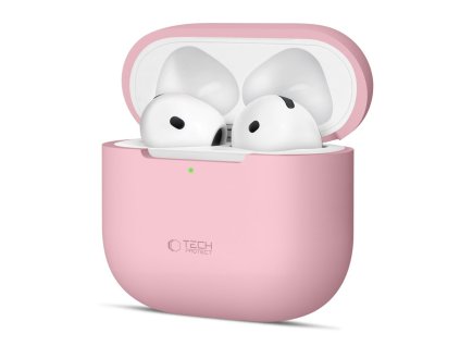 Silikonové pouzdro Tech-Protect pro Apple AirPods 4 – Dusty Pink