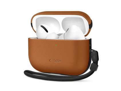 Ochranné pouzdro Tech-Protect NaturalFit pro Apple AirPods Pro 3 – hnědé
