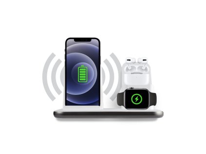 1169 xtorm ps101 bezdratova nabijeci stanice 3v1 s vykonem 15w a usb c pd kabelem bila