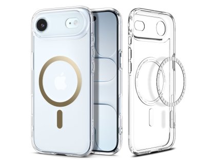 Pouzdro Spigen Ultra Hybrid Mag MagSafe pro iPhone Air – Clear/Gold