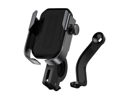 1205 baseus sukja 01 armor mechanicky drzak telefonu na kolo motorku cerny