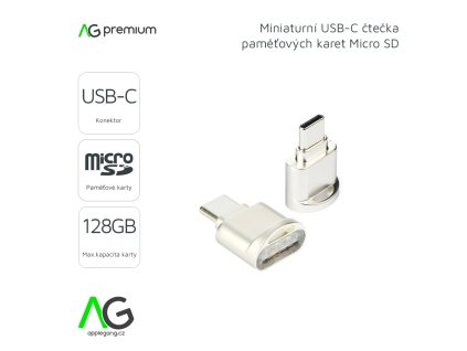 1325 ag premium mcrt miniaturni usb c ctecka micro sd karet zlata