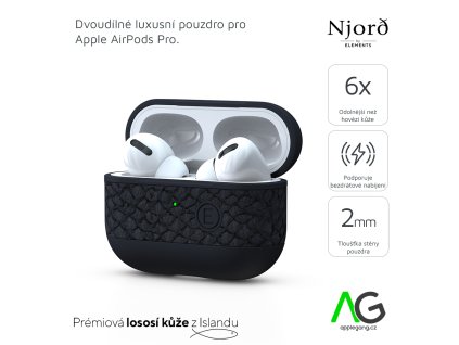1376 njord vindur kryt z lososi kuze pro airpods pro airpods pro 2 tmave sedy