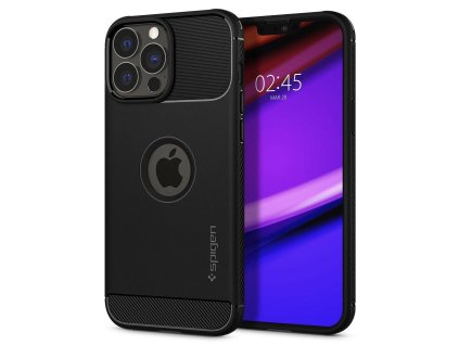 1574 spigen rugged armor odolny kryt pro iphone 13 pro max cerny