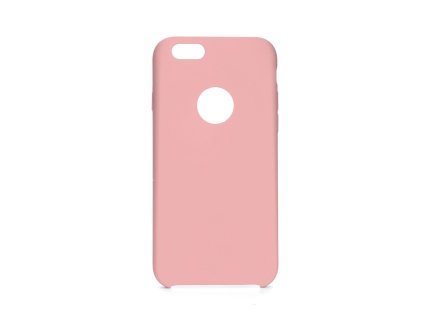 161 forcell soft touch silikonovy kryt pro iphone 11 pro ruzovy s otvorem pro logo