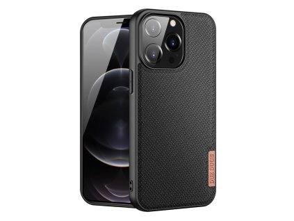 1640 dux ducis fino series odolny kryt s textilnimi zady pro iphone 13 pro cerny