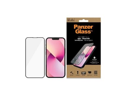 PANZERGLASS Ochranné sklo 2.5D FULL-COVER 0.4mm pro iPhone 13 Mini, AntiBacterial, Privacy, černý rámeček
