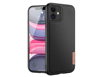 1700 dux ducis fino series odolny kryt s textilnimi zady pro iphone 11 cerny
