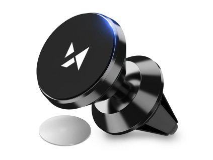 WOZINSKY WMH-04 Magnetický držák na mobilní telefon do mřížky ventilace automobilu, černý