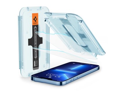 1787 spigen ez fit ochranne sklo 2 5d standard 0 3mm pro iphone 13 pro max 14 plus montazni ramecek 2ks
