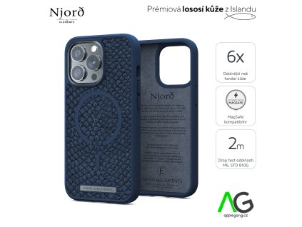 1832 njord vatn magsafe kryt z lososi kuze pro iphone 13 pro tmave modry