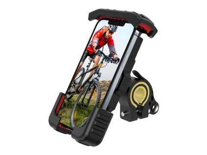 1916 joyroom jr zs264 odpruzeny drzak drzak telefonu na kolo motorku cerno cerveny