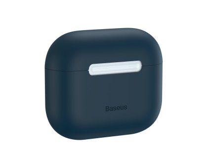 2225 baseus wiappod cbz03 ultra tenky silikonovy kryt pro apple airpods 3 2021 tmave modry