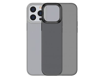 BASEUS ARAJ000401 Simple Case Silikonový odolný kryt pro iPhone 13 Pro, kouřově černý