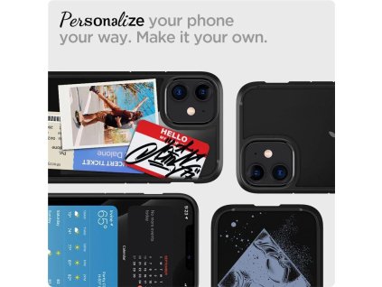 SPIGEN Ultra Hybrid Odolný kryt pro iPhone 12 Mini, černá/čirá