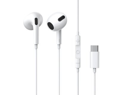 2342 baseus encok c17 ngcr010002 premiova usb c sluchatka s mikrofonem delka 1 1m bila