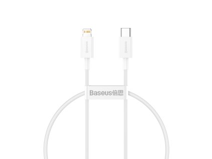 BASEUS CATLYS-C02 Datový a nabíjecí kabel USB-C/Lightning s podporou PD 20W, 2m, bílý