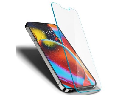 SPIGEN EZ FIT Ochranné sklo 2.5D STANDARD 0.3mm pro iPhone 13 Pro Max/14 Plus, montážní rámeček, Privacy, 2ks