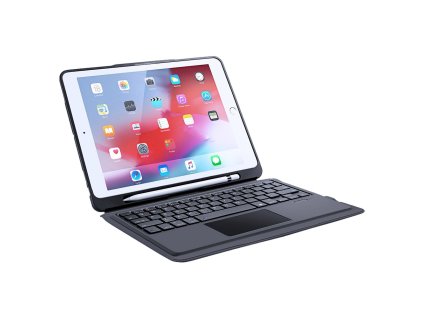 2669 dux ducis obal s bezdratovou klavesnici a touchpadem pro ipad 10 2 ipad air 10 5 qwerty cerna
