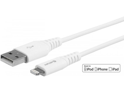 2726 estuff premiovy datovy a nabijeci kabel usb lightning mfi 0 15m bily