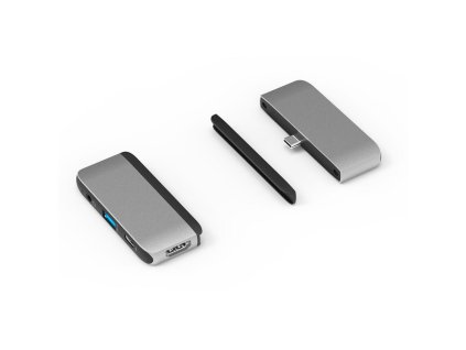 2804 estuff es623100 usb c hub pro ipad 4v1 hdmi usb usb c audio 60w space grey