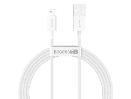 BASEUS CALYS-B02 Superior datový a nabíjecí kabel USB/Lightning 12W, 1,5m, bílý