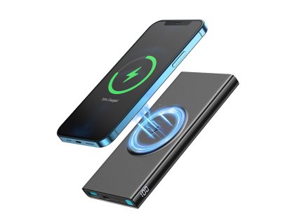 2963 joyroom jr w010 magneticka magsafe bezdratova powerbanka 10 000mah s vykonem 22 5w usb c pd cerna