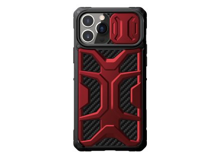 NILLKIN Adventurer Case Ultra odolný kryt s krytkou kamery pro iPhone 13 Pro, černo-červený