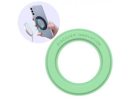 3062 nillkin snaplink samolepici magneticky magsafe kompatibilni krouzek pro jakykoli telefon svetle zeleny