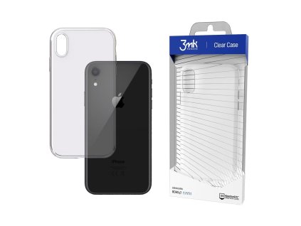 3080 3mk clear case tenky odolny silikonovy kryt pro iphone xr transparentni
