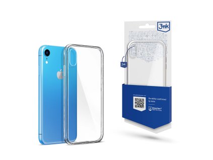3MK Clear Case Tenký & odolný silikonový kryt pro iPhone XR, transparentní