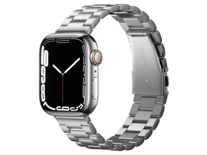 SPIGEN Modern Fit Band kovový řemínek pro Apple Watch 42/44/45/49mm, stříbrný
