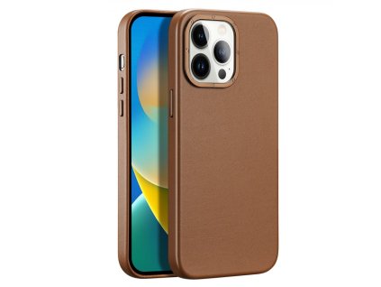 3290 dux ducis grit leather magsafe kozeny kryt pro iphone 14 pro hnedy