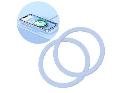 3365 joyroom jr mag m3 samolepici magneticky magsafe krouzek s montazni podlozkou modry 2ks