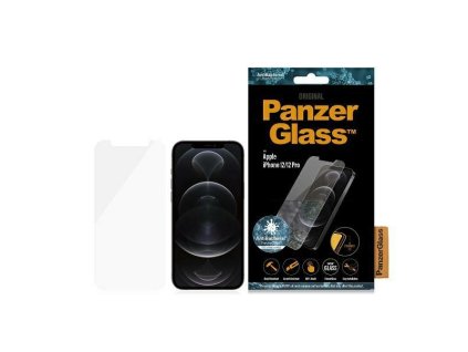 PANZERGLASS Ochranné sklo 2.5D STANDARD 0.4mm pro iPhone 12/12 Pro, AntiBacterial