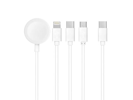 3782 ag premium c3186 nabijeci usb c kabel 4v1 lightning apple watch usb c micro usb 10w 1 2 m bily
