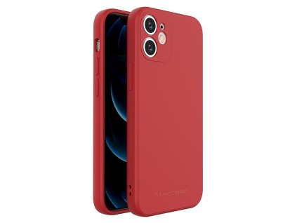 3836 wozinsky color case silikonovy odolny a pruzny kryt pro iphone 12 mini cerveny