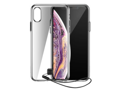 3914 baseus wiapiph65 qa01 silikonovy kryt se snurkou pro iphone xs max kourove cerny