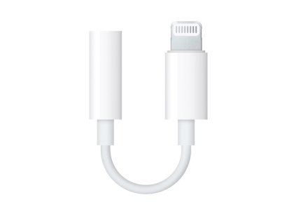 APPLE Lightning adaptér na 3,5mm sluchátkový jack, bílý