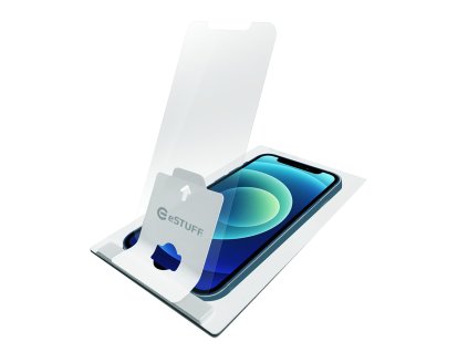 4328 estuff easy applicator ochranne sklo 2 5d standard 0 33mm pro iphone 12 mini montazni ramecek