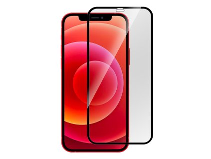 4358 estuff titan shield ochranne sklo 2 5d full cover 0 33mm pro iphone 12 mini cerny ramecek