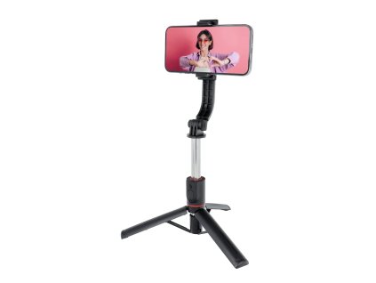 4382 ag premium sstr l13 extra dlouha selfie teleskopicka tyc s tripodem a bluetooth delka 21 113cm cerna