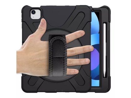 4388 estuff austin defender ultra odolny obal s popruhem pro ipad air 10 9 4 5 gen a ipad pro 11 2018 20 22 cerny