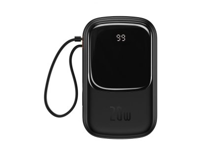 BASEUS PPQD060201 Qpow Pro Powerbanka 20.000mAh s výkonem 20W a Lightning kabelem, černá