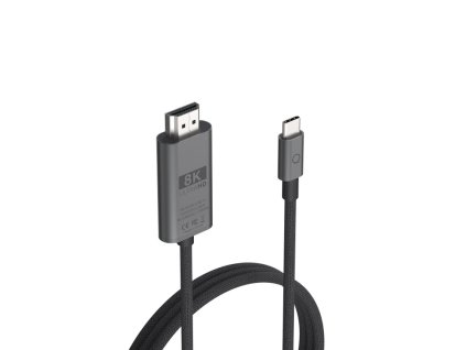 4628 linq lq48026 8k 60hz usb c na hdmi pro cable redukcni kabel 2m cerny